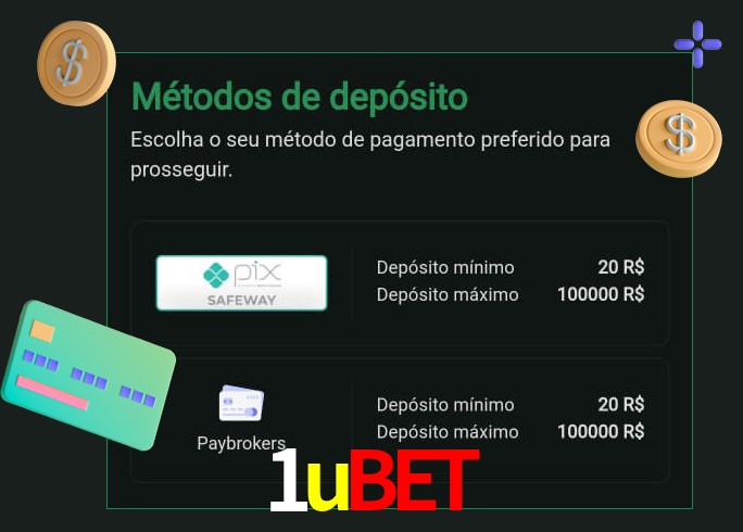 O cassino 1ubet oferece uma grande variedade de métodos de pagamento