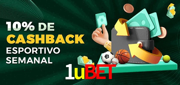 10% de bônus de cashback na 1ubet